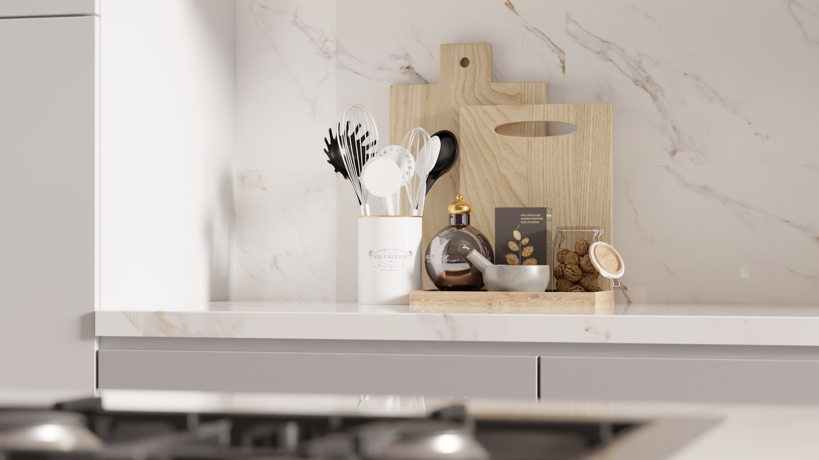 Wood cutting board and kitchen goods for UV DTF decoration